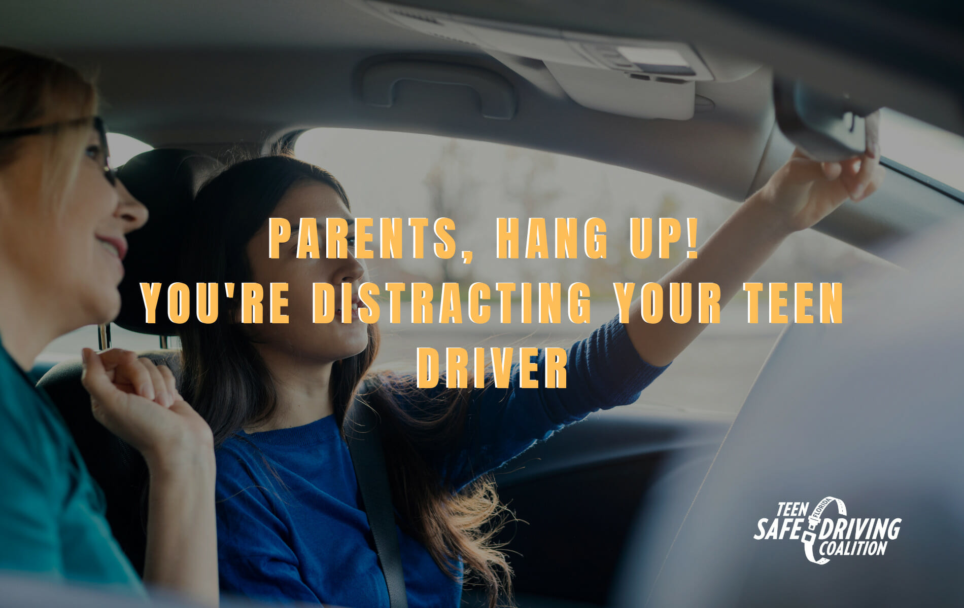 Parents, hang up! You’re distracting your teen driver