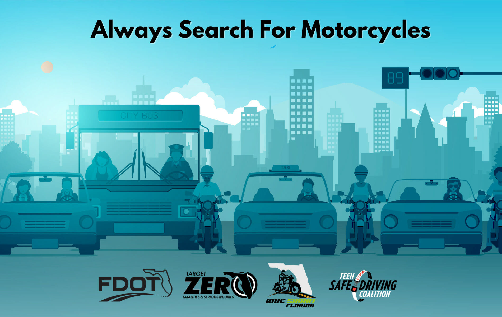 Always Search for Motorcyclists