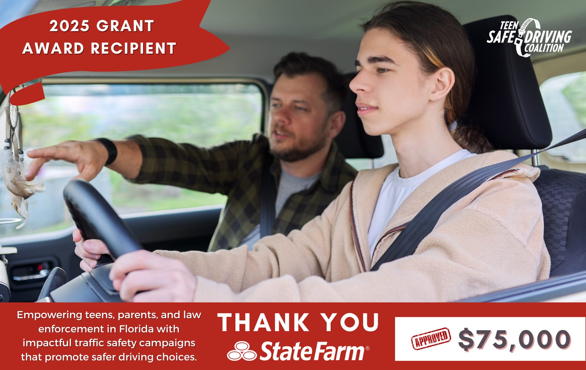 Driving Change: State Farm Awards $75,000 to Florida Teen Safe Driving Coalition